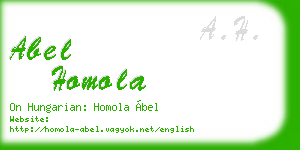 abel homola business card